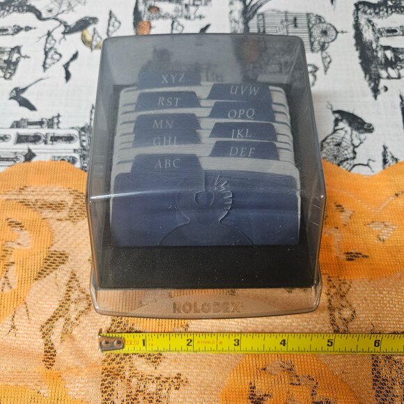 Vintage Rolodex S310C Covered Address Telephone Index Card File Petite Dividers - Picture 11 of 12